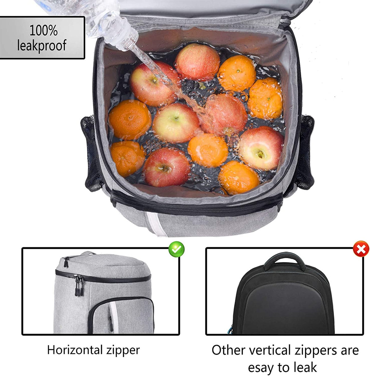 Ultimate Leakproof Insulated Backpack Cooler - Lightweight & Versatile for All Your Outdoor Adventures!