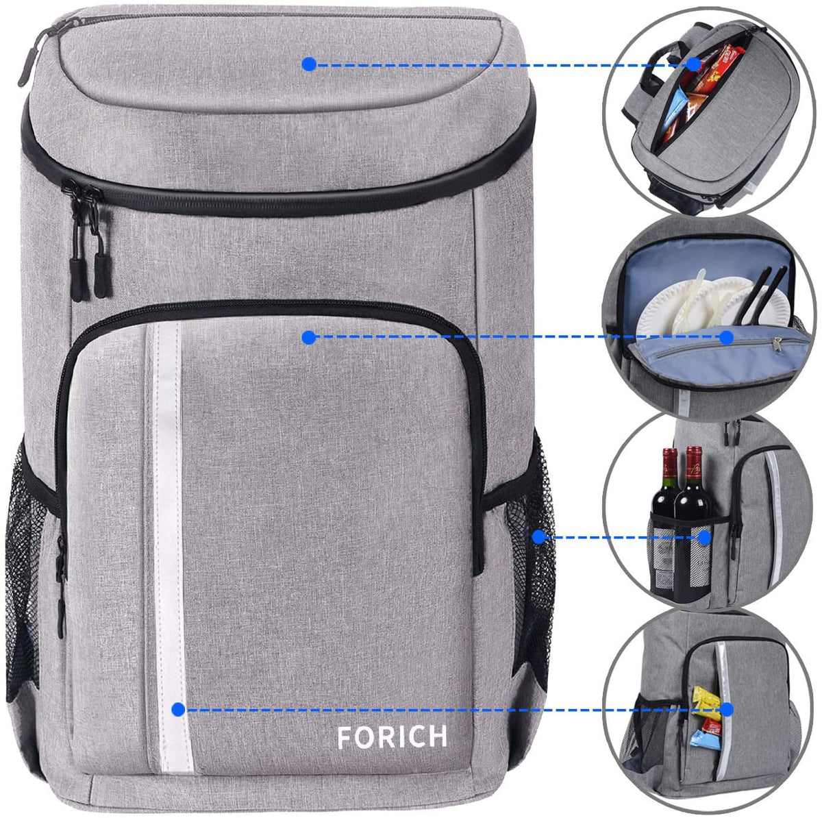 Ultimate Leakproof Insulated Backpack Cooler - Lightweight & Versatile for All Your Outdoor Adventures!