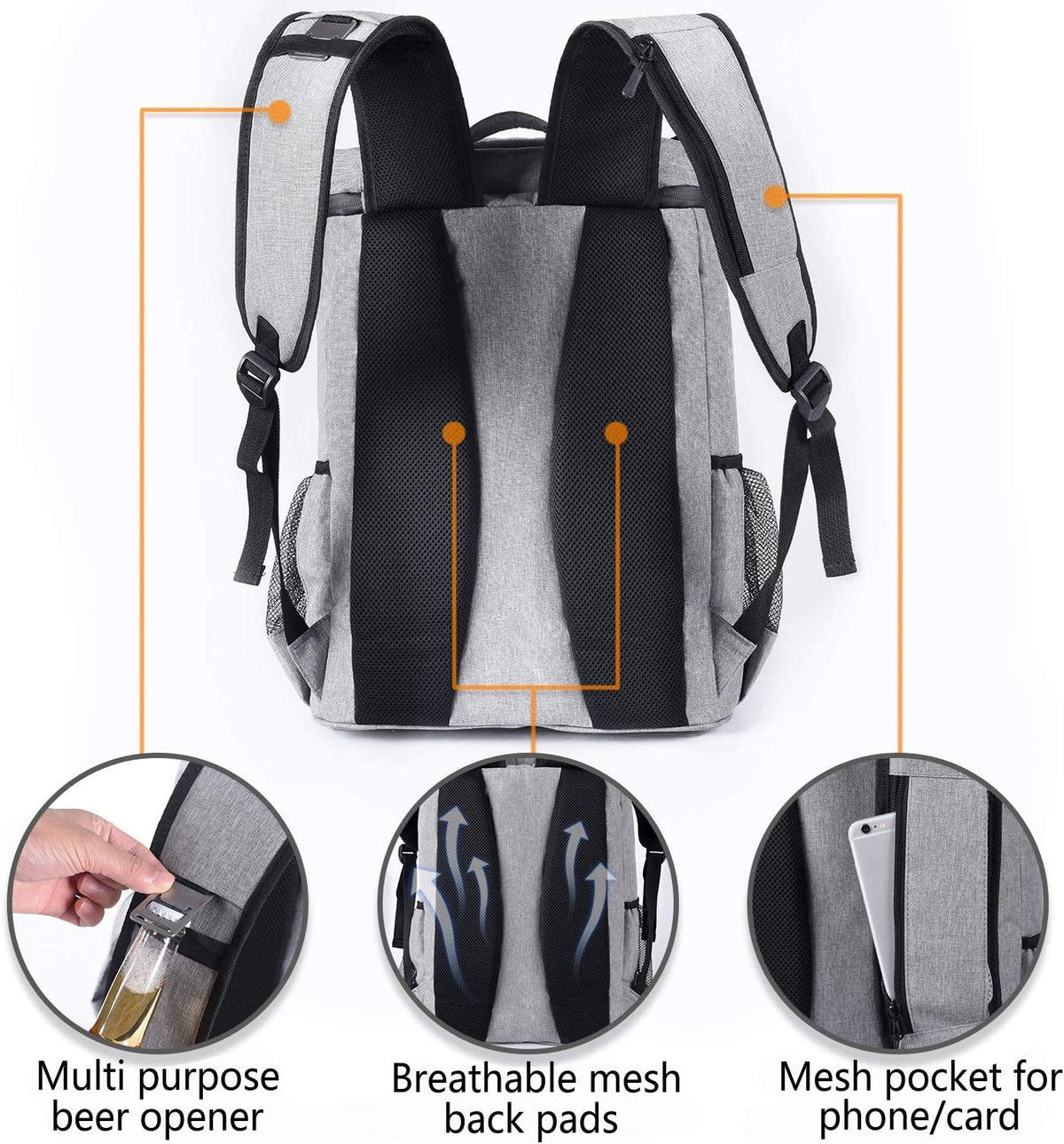 Ultimate Leakproof Insulated Backpack Cooler - Lightweight & Versatile for All Your Outdoor Adventures!