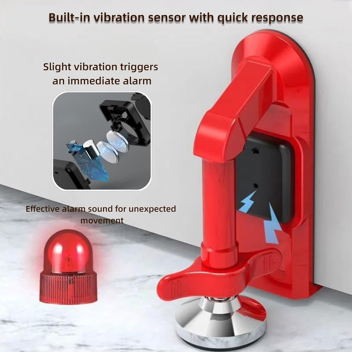 Portable Alarm Door Stopper: Essential Travel Security Solution for Home, Office, and Hotel Safety